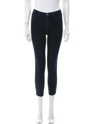 Pre-owned J Brand Mid-rise Skinny Leg Jeans In Blue