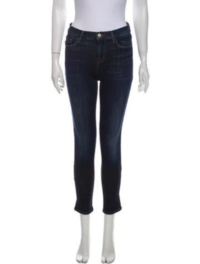 Pre-owned J Brand Mid-rise Skinny Leg Jeans In Blue