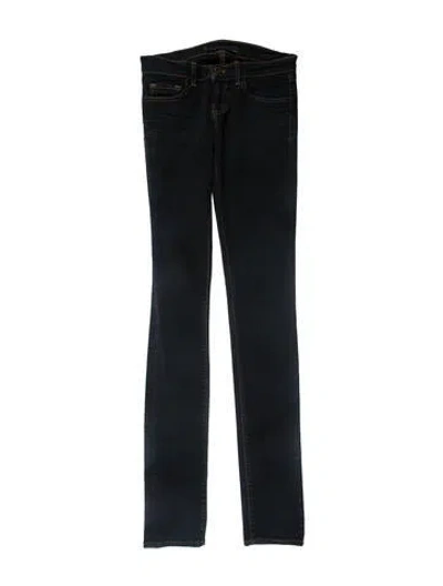 Pre-owned J Brand Mid-rise Skinny Leg Jeans In Blue