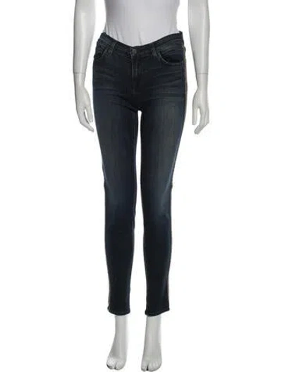 Pre-owned J Brand Mid-rise Skinny Leg Jeans In Blue