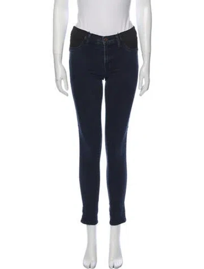 Pre-owned J Brand Mid-rise Skinny Leg Jeans In Blue