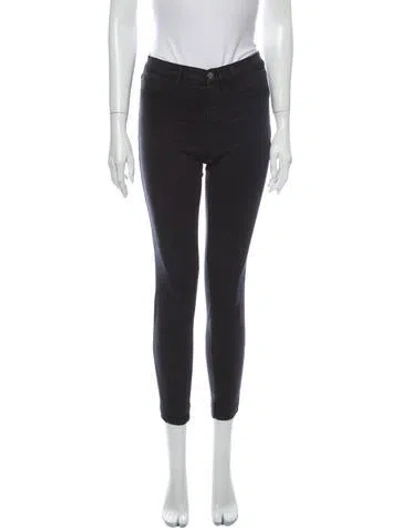 Pre-owned J Brand Mid-rise Skinny Leg Jeans In Blue