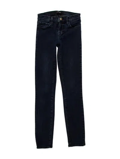 Pre-owned J Brand Mid-rise Skinny Leg Jeans In Blue