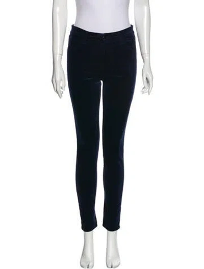 Pre-owned J Brand Mid-rise Skinny Leg Jeans In Blue