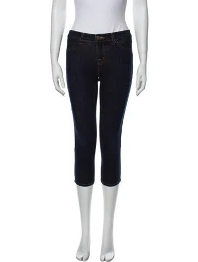 Pre-owned J Brand Mid-rise Skinny Leg Jeans In Blue