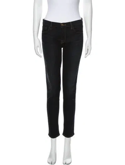 Pre-owned J Brand Mid-rise Skinny Leg Jeans In Blue