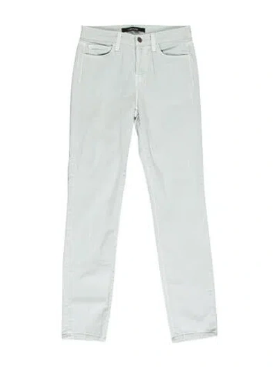 Pre-owned J Brand Mid-rise Skinny Leg Jeans In Blue