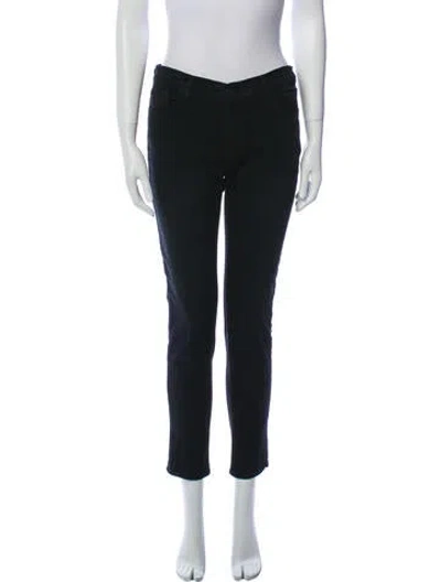 Pre-owned J Brand Mid-rise Skinny Leg Jeans In Blue