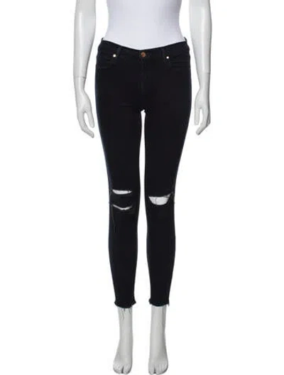 Pre-owned J Brand Mid-rise Skinny Leg Jeans In Blue