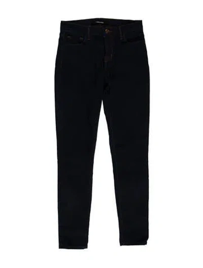 Pre-owned J Brand Mid-rise Skinny Leg Jeans In Blue