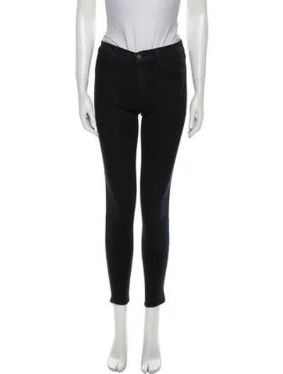 Pre-owned J Brand Mid-rise Skinny Leg Jeans In Blue