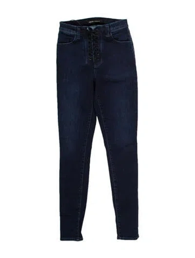Pre-owned J Brand Mid-rise Skinny Leg Jeans In Blue