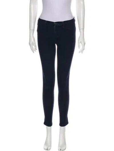 Pre-owned J Brand Mid-rise Skinny Leg Jeans In Blue