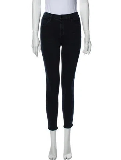 Pre-owned J Brand Mid-rise Skinny Leg Jeans In Blue