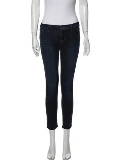Pre-owned J Brand Mid-rise Skinny Leg Jeans In Blue