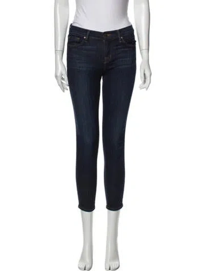 Pre-owned J Brand Mid-rise Skinny Leg Jeans In Blue
