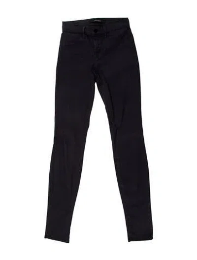 Pre-owned J Brand Mid-rise Skinny Leg Jeans In Blue