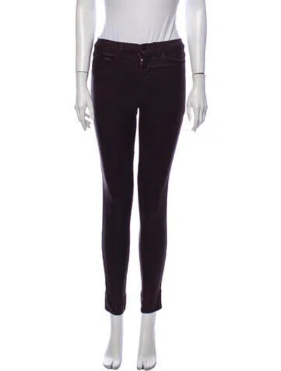 Pre-owned J Brand Mid-rise Skinny Leg Jeans In Gray
