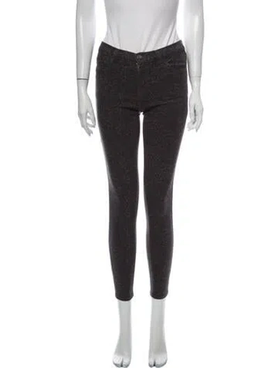Pre-owned J Brand Mid-rise Skinny Leg Jeans In Gray