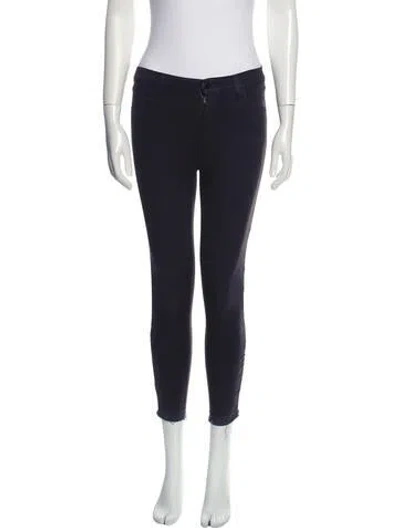 Pre-owned J Brand Mid-rise Skinny Leg Jeans In Gray