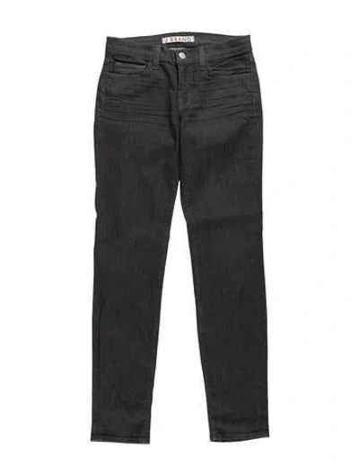 Pre-owned J Brand Mid-rise Skinny Leg Jeans In Gray