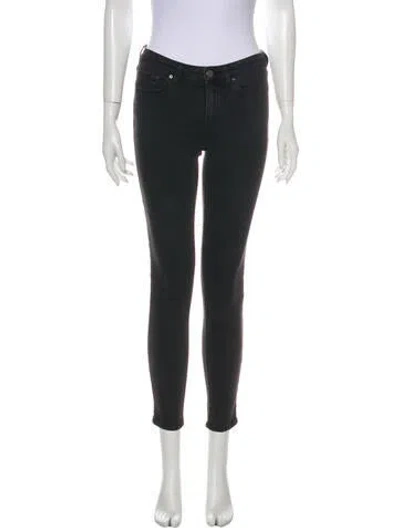 Pre-owned J Brand Mid-rise Skinny Leg Jeans In Gray