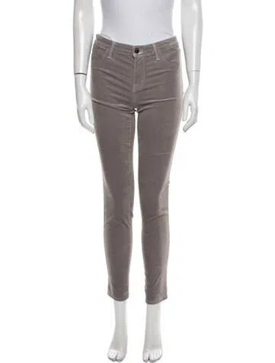 Pre-owned J Brand Mid-rise Skinny Leg Jeans In Gray