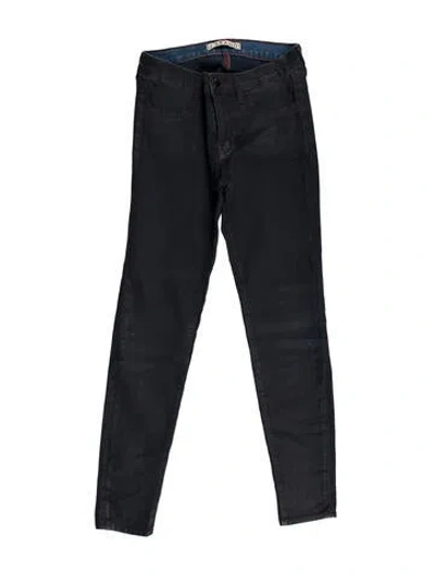 Pre-owned J Brand Mid-rise Skinny Leg Jeans In Gray