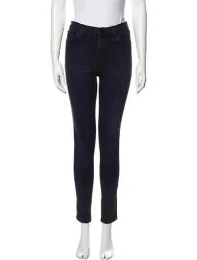 Pre-owned J Brand Mid-rise Skinny Leg Jeans In Gray