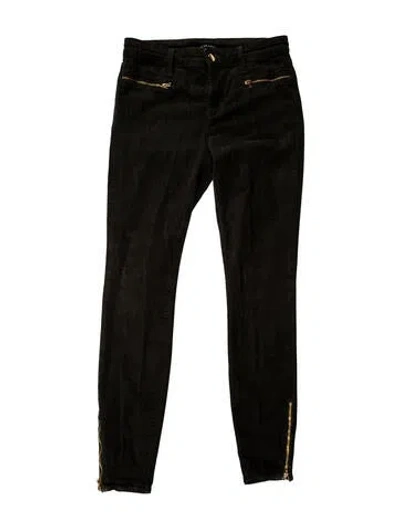 Pre-owned J Brand Mid-rise Skinny Leg Jeans In Green