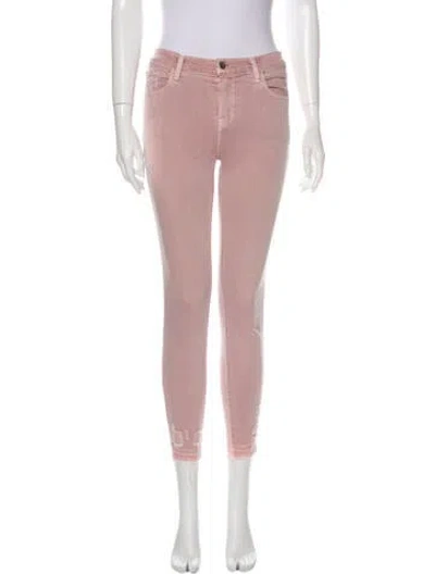 Pre-owned J Brand Mid-rise Skinny Leg Jeans In Multi