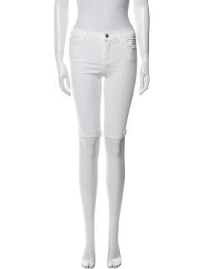 Pre-owned J Brand Mid-rise Straight Leg Jeans In Neutral