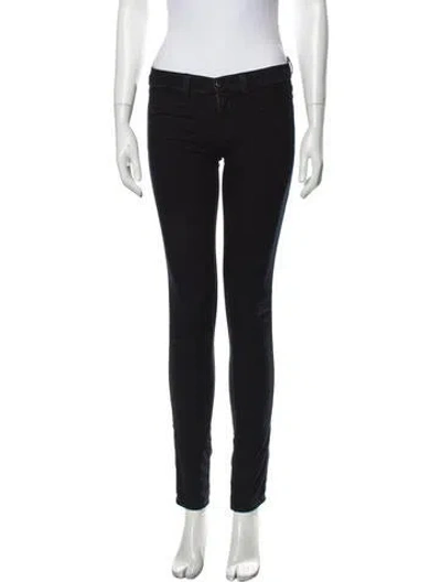 Pre-owned J Brand Olympia Skinny Leg Jeans In Black