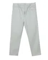 J Brand Ruby High Rise Crop Jeans In White Cotton In Gray