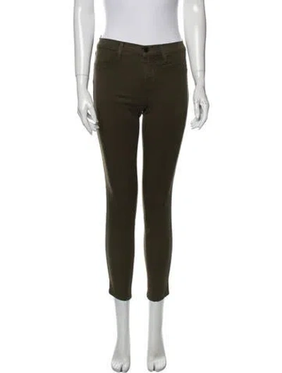 Pre-owned J Brand Skinny Leg Pants In Green