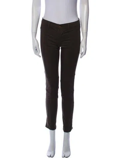 Pre-owned J Brand Skinny Leg Pants In Green