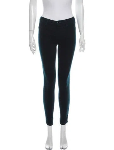 Pre-owned J Brand Skinny Leg Pants In Green