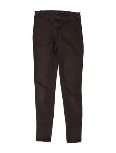 Pre-owned J Brand Skinny Leg Pants In Green