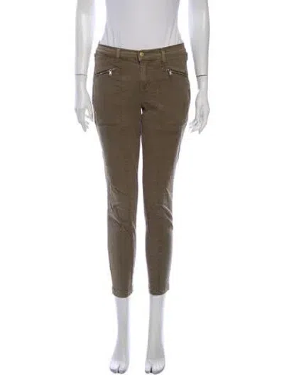 Pre-owned J Brand Skinny Leg Pants In Green