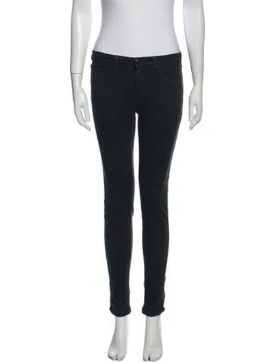 Pre-owned J Brand Skinny Leg Pants In Green