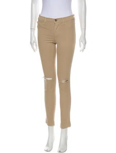 Pre-owned J Brand Skinny Leg Pants In Neutral