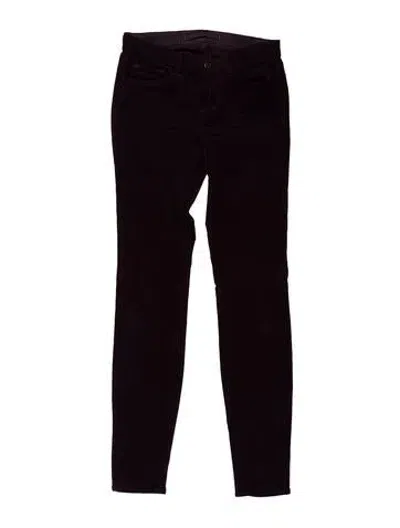 Pre-owned J Brand Skinny Leg Pants In Purple