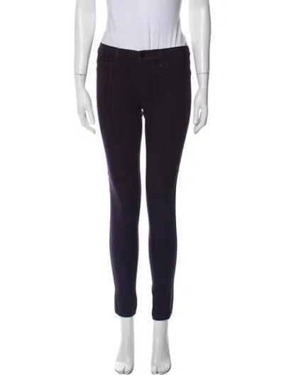 Pre-owned J Brand Skinny Leg Pants In Purple