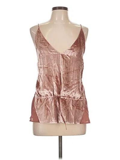 J Brand Sleeveless Top Pink Plunge Neckline Tops