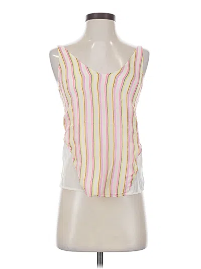 Pre-owned J Brand Sleeveless Top Yellow Plunge Neckline Tops