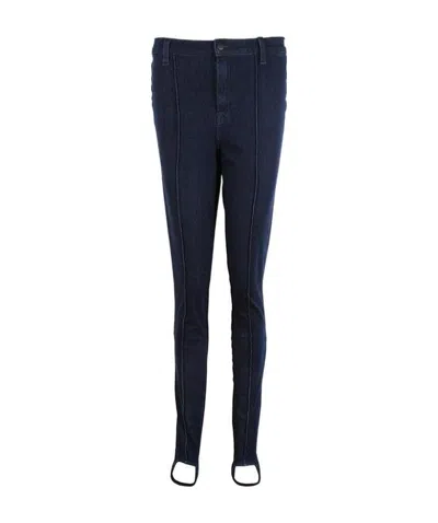 J Brand Step On Detail Jeans In Black