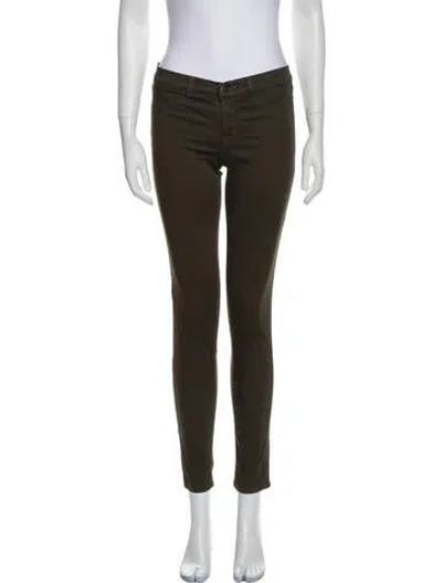 Pre-owned J Brand Straight Leg Pants In Green