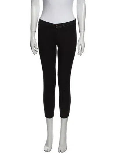 Pre-owned J Brand Super Skinny Skinny Leg Pants In Black