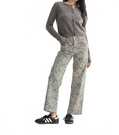 J Brand Vintage Straight Jean In Zebra In Gray