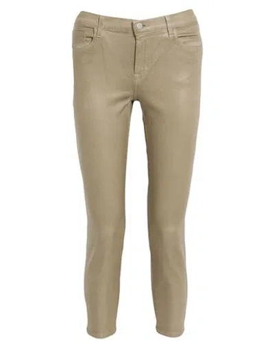 J Brand Woman Pants Military Green Size 24 Cotton, Polyester, Elastane In Neutral